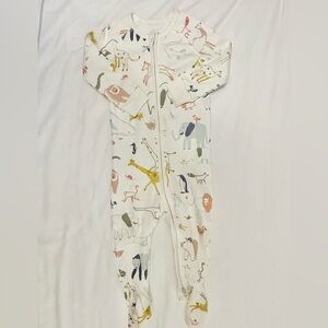 Pehr Animal Print Footie Sleeper Pajamas